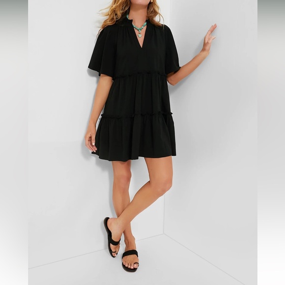 Black Crepe Crawford Dress